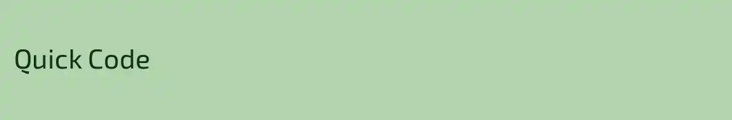 Quick Code
